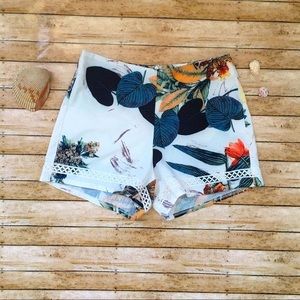 Tropical Print Shorts